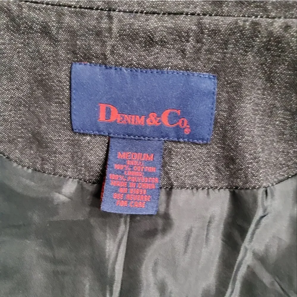 Ralph Lauren Denim & Co Black Denim Jacket Size M - Picture 3 of 9